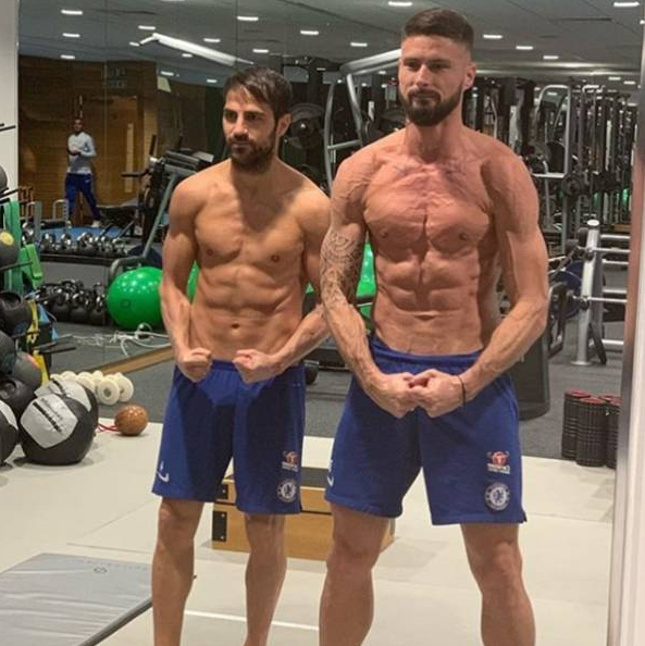 Forma fizyczna Fabregasa i Giroud! WOW